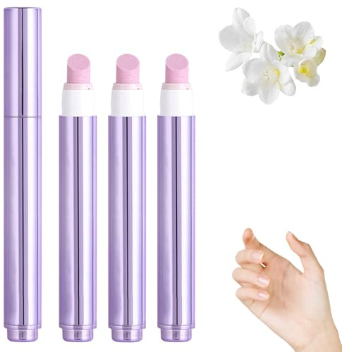 3-in-1-Nagelpflegestift,Nagelhautschieber-NagelölStift,Nagelhautöl Stift mit Keramikspitze für Niednägel,Trockene und Beschädigte Nägel,Feuchtigkeitspflege,Stärkung,Aufhellung und Nagelpflege (3Stück)