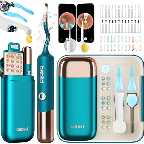 BEBIRD 2026 Earsight Ultra 5G Ear Wax Removal Tool, 2K Ear Wax Remover Kit with 30+ Attachments(Ear Dropper/Ear Tweezers/Ear Pick), Ear Cleaner for Safe Home Use