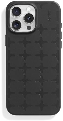 MOFT x Tombogo Coque Magnétique pour iPhone 16 Pro Max, Compatible avec MagSafe [Cuir Vegan Ultra Slim & Anti-Taches ] Etui pour iPhone 16 Pro Max Case - Protection Appareil Photo, Noir