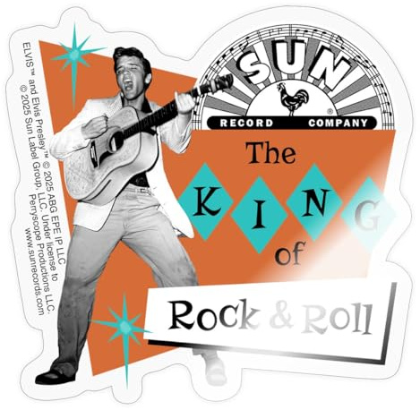 Elvis Presley The King Of Rock & Roll Sticker Aufkleber