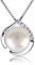 B.Catcher Damen 925 Sterling Silber Perlenkette Du bist das Licht in meinen Augen von - Mit natürlichen Süßwasserperlen - Perfektes Geschenk für Valentinstag/Hochzeit/Jubiläen