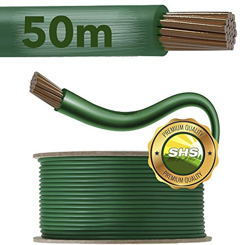 50m - SHS Universal Begrenzungskabel Begrenzungsdraht Kabel für Mähroboter Suchkabel Rasenroboter kompartibel mit GARDENA/BOSCH/HUSQVARNA/WORX/HONDA/ROBOMOW/iMow/KÄRCHER uvm.