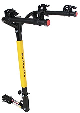 MaxxHaul 50025 Hitch Mount 2 Bike Rack For Cars, Trucks, SUV's, Minivans - 100 lb. Capacity, black
