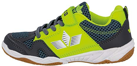 Lico Sport VS Unisex Kinder Hallenturnschuh, Anthrazit/ Lemon, 39 EU