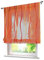 Raffrollo mit farbigen Wellen Druck Rollos Schlaufen Voile Vorhang (BxH 120x140cm, Orange mit Tunnelzug)