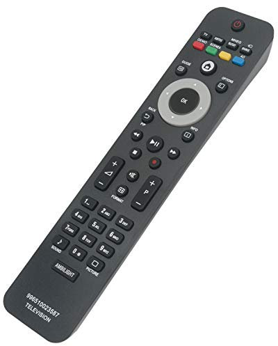 VINABTY 996510023587 Reemplazar Control Remoto Apto para Philips TV 19PFL5404H/12 32PFL5404H/10 47PFL5604H/10 32PFL7404H/60 42PFL7404H/60 47PFL7404H/12 52PFL7404H/60 37PFL8404H/60 40PFL8664H/12