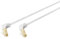 DIGITUS Cable LAN Cat 6A - 10 m - Conector acodado de 90° - Cable de red RJ45 - S-FTP blindado - Gris