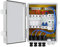 ECO-WORTHY Boîte de Combinaison à 4 Voies avec Disjoncteur Plastique ABS Couvercle Boîte Electrique-Protection d'Antifuite, Boîte d'électricité pour Système Solaire Photovoltaïque