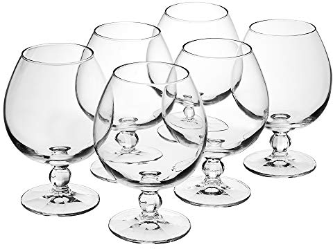 Stemmed Brandy Liquor Snifter Step Cognac 530ml Glasses Drinking Glass (6)