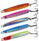 THKFISH Esche da Pesca Jigging per Acqua Mare - Esca Dura Pesca al Metallo Jigs - Esche da Pesca Jigging Cucchiaio per Luccio Pertica Tonno (Colore Misto - 5 Pezzi, 15g)