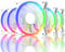 upHere 120mm RGB LED Computer Case PC Cooling Fan, ultra Quiet High Airflow Adjustable Color LED Case Fan with remote controller 5 Pack,RGB06-5