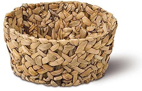 1 Schale rund 26cm Füllkorb aus Wasserhyazinthe Obstkorb Geschenkkorb