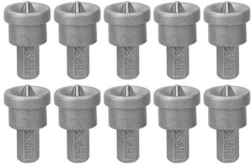 TICFOX 10 Pezzi per cartongesso Dimpler magnetici PH2 Bit per cartongesso Vite Limite di Arresto di profondità