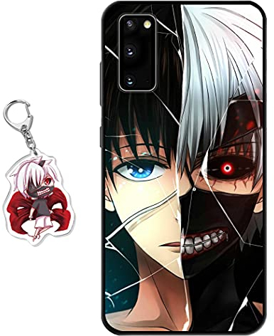 Staremeplz Hülle für Samsung Galaxy A02S Anime Handyhülle [Mit Schlüsselbund] Cartoons Silikon Sanft Bumper Case Hülle für Samsung Galaxy A02S, Tokyo Ghoul 5