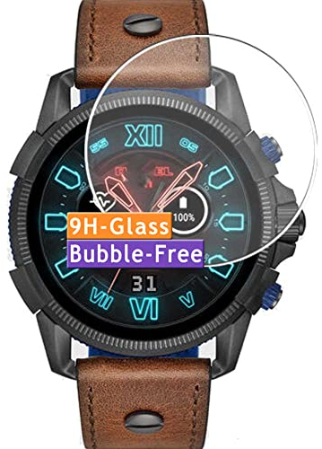 Vaxson 3-Pack Vetro Temperato Pellicola Protettiva, compatibile con DIESEL ON Full Guard 2.5 smartwatch Case Size:47mm, 9H Screen Protector Film Nuovo
