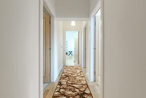 rugsx Läufer BCF MORAD Marmur Marmor Beige/Graugold 70x400 cm