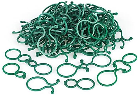 KINGLAKE Plant Clips, 100Pcs Garden Clips Plant Rings Plant Support Clips For Climbing Plants Stem Vine Tomato