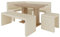 Eckbank Akiko mit Tisch und Bänken - Eckbankgruppe für Ihrem Esszimmer, Küche modern, Sitzecke, Essecke. Perfekt für Küche, Büro und Rezeption. Solide Verarbeitung (Soft 18, 196x142 Links)