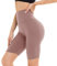 DDOBB Damen Radlerhose High Waist Kurze Sporthose Bauchweg Shorts Blickdicht Knielang Sportshorts Unterhosen Leggings Sommer für Sport Yoga Gym(7-Rosa, S-M)