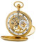 REGENT 11330090 Skelett-Taschenuhr Savonette mit Handaufzug