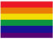 Samunshi® Regenbogenfahne Aufkleber - Peace Pride LGBTQ - Sticker Auto Fahrrad Motorrad - 30x21cm mehrfarbig