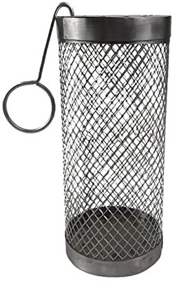 SMIDD Panier à Griller cylindrique en Treillis métalliqu Barbecue Grill Panier Rouler Griller Panier Barbecue Sac Réutilisable Lavable Griller Panier Grill (Color : White)