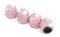 CGEAMDY 4 PCS Universal Auto Ventilkappen, Kristall Diamant Ventilkappen, Kristall Strass Autoreifen Kappen, Reifenventil Staubkappen Fahrradreifenventilkappen (Rosa)