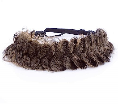 LATRAT Mode Perücke Stirnband, Mode Haarverlängerung Geflochtenes Stirnband, für Mädchen Verkleiden Sich Täglich, Sparen Zeit, Einheitsgröße (Farbe 1)