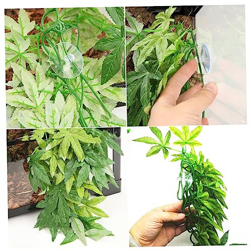 POPETPOP décorations d'aquarium Plantes Aquatiques artificielles Rideaux à poulie vases tête de Mort pour Fleurs Ornement Gazon Artificiel Fausse Plante Aquatique montée des Plantes