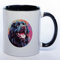 Stickyworld Kaffeetasse Exclusive Mug Art Tasse Neufundländer 330ml Keramik (schwarz)
