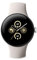 Pixel Watch 2 - das Beste von und Fitbit - Herzfrequenzmessung, Stressmanagement, Sicherheitsfunktionen - Android - Aluminiumgehäuse in Polished Silver - Sportarmband in Porcelain - LTE