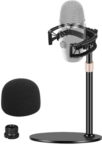 Mikrofonständer mit Stoßhalterung, [speziell für Yeti Nano Mic] Anti-Vibrationsfederung Shock Mount Halter Clip kompatibel mit Blue Yeti Nano Mikrofonen