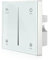 JOYLIT Dimmerschalter für 12V-48V LED Streifen Dimmbar, 2CH X 5A/CH Wandmontierter Touch-Dimmer 20S Verzögerung Aus, In-Wand LED Dimmer mit Glasplatte Kompatibel mit Europäischem Steckdose