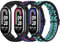 Bcuckood Elastisches Armband Kompatibel mit Xiaomi Smart Band 10/9/8 Damen Herren, dehnbares Uhrenarmband weiches elastisches Nylon Ersatzarmband für Xiaomi Mi Band 10/9/8, 3 Stück