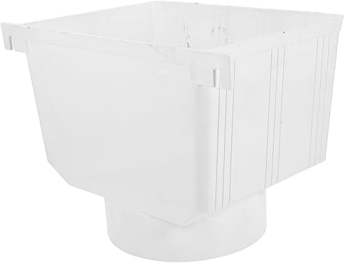Système de collecte d'eau de pluie - Pour la collecte de l'eau de pluie - Kit de gouttière - Pour recueillir les gouttières - Inverseur - Filtre de tuyau de descente - Blanc - En PVC