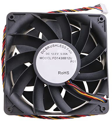 Mumuve CPU Fan FD1438B12U 6 Pin 140x140x38mm Server Workstation Accessories Quiet Cooling Fan For 12V 43.2W 6000r 4 W Fan 6 Pin 6000rpm
