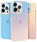 nicekool Hülle für iPhone 13 Pro, HandyHülle Case für iPhone 13 Pro Schutzhülle Kratzfeste Rückseite Durchscheinende Matt, Schillernd Fluoreszierend