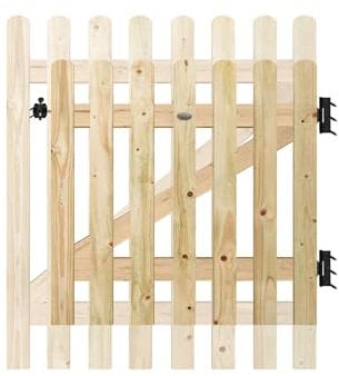 Premier Garden Supplies Made-To-Measure Wooden Picket Pale Pedestrian Garden Gate Heights between 3ft (91cm) to 4ft (120cm) by Widths between 3ft (91cm) to 3.5ft (105cm)
