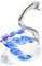 Cabilock 4 Stück Kristall Schwanen Ornament Schwanenfigur Schwanenfigur Sammlung Tischdekoration Mundgeblasene Schwanenfigur Liebesvögel Schwanenfigur Sammeltierfigur
