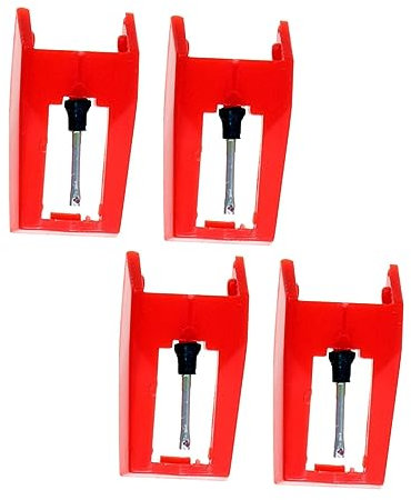 ifundom 4piezas Para Tocadiscos Stylus De Para Reproductor De Vinilo De Gramófono De Superior y Alta Durabilidad Compatible Mayoría De Reproductores De Discos