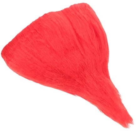 Holibanna Haarteil Flammenform Perücke Für Cosplay Troll Festival Karneval Maskerade Rot Safe K-