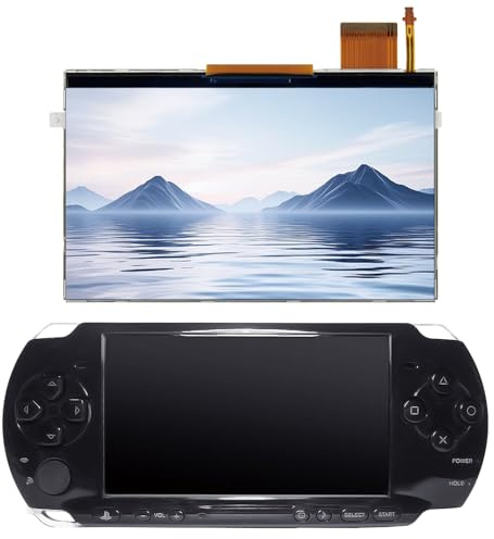 LCD Display für Spielkonsole, LCD Bildschirm für PSP 3000 3001 3002 3003 3004 3008 3010 Screen Replacement Glas Panel (ohne Touchscreen)