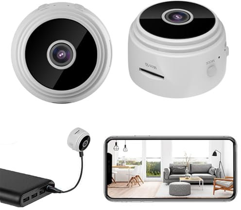Changtai Mini Kamera 1080P HD WLAN Überwachungskamera Innen Live Übertragung Handy APP für Camera Kompakte Sicherheitskamera mit Bewegungsmelder und Nachtsicht, WiFi Microkamera für Startseite Büro