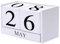 Countdown Kalenderblock, Wiederverwendbare Holzmonatdatum Displayblöcke, HolzCountdown Kalender Für Die Dekoration Von Home Office Dekoration Desktop Dekoration