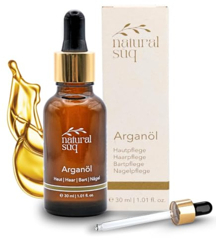Premium Bio-Arganöl aus Marokko – 100 % rein, kaltgepresst – für Haut, Haare, Bart & Nägel - Feuchtigkeit, Glanz & Anti-Aging-Pflege (30 ml)