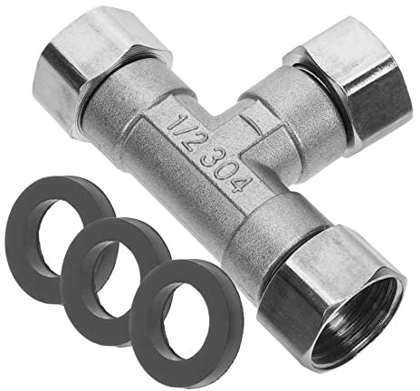 TOYANDONA Répartiteur De Robinet Voies Inverseur Eau pour Machine à Laver avec Anneau Caoutchouc Adaptateur De Tuyau De Robinet