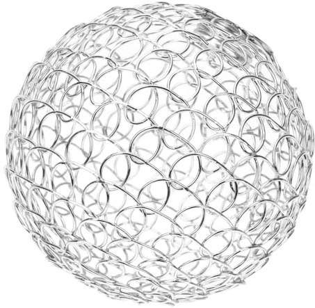 Operitacx Wrought Iron Lampshade Frame for Pendant Light 4.13In Ceiling Light Shade with Hollow Wire Globe Design Suitable for Aisle Hanging Lamp Home Restaurant