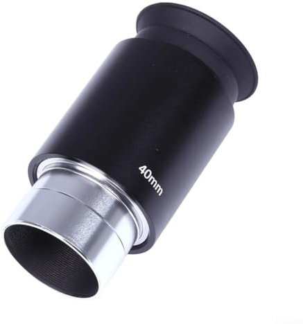 Sawhamale 40mm Astronomical Telescope Eyepiece 1.25 Inch, Low Power Wide Field View for Moon and Deep Scanning, 3-Element Optical Glass Lens with Metal Body for Stargazing