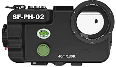 Sea frogs Waterproof Case, 130ft/40m Underwater Full Sealed Cover Snowproof Shockproof Dirtproof IPX8 Certified Waterproof Swimming Diving Surfing Snorkeling Case for iPhone 14 13 12 11 Pro Max