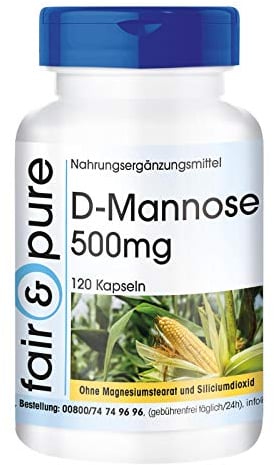 Fair & Pure® - D-Mannose 500mg - 120 Kapseln - vegan